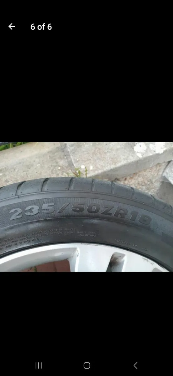 Mercedes 18" alloy wheels with tyres - Image 3