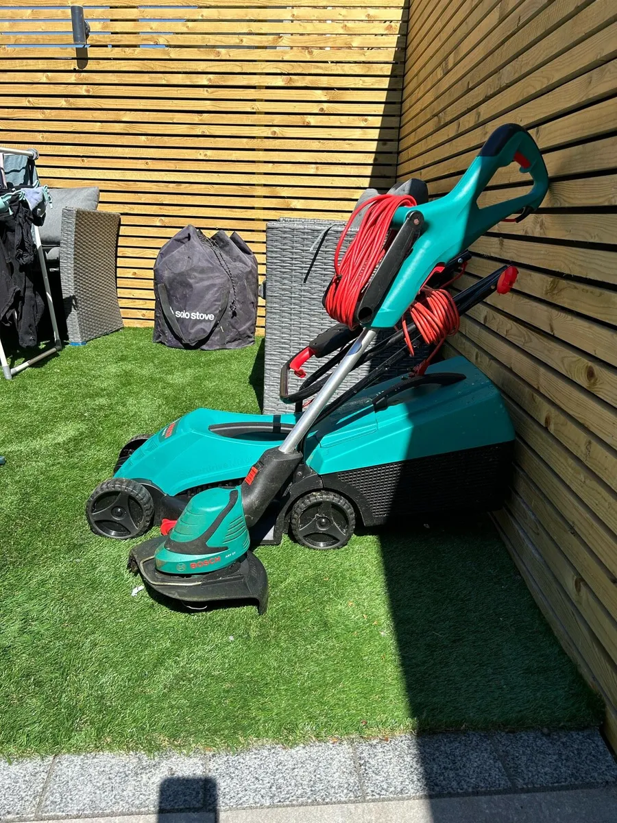 Bosch Electric Lawnmower & Strimmer - Image 2