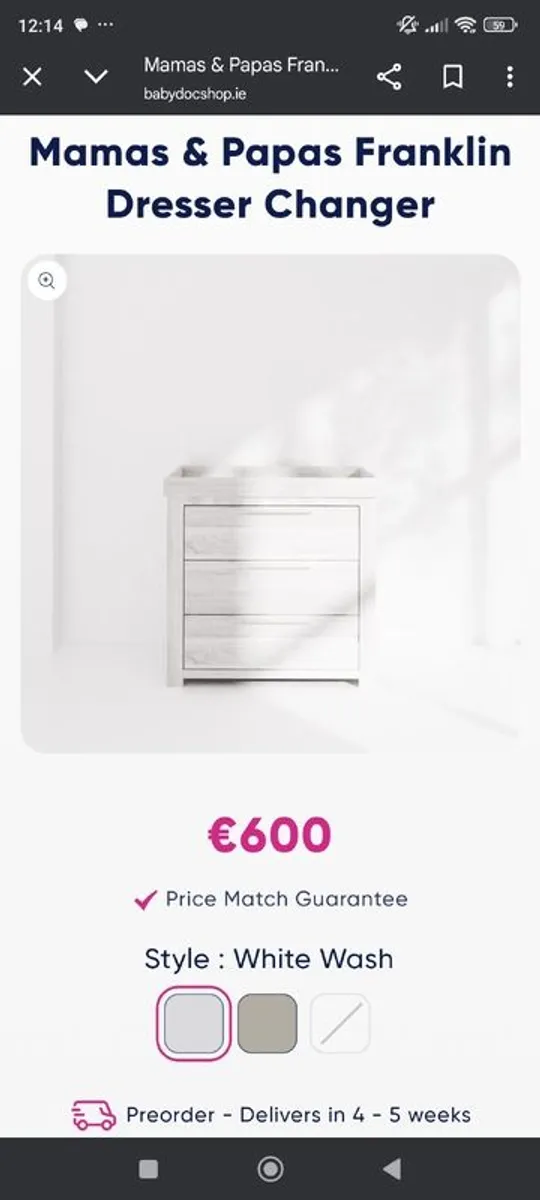 Baby Drawer's and changing table - Image 2