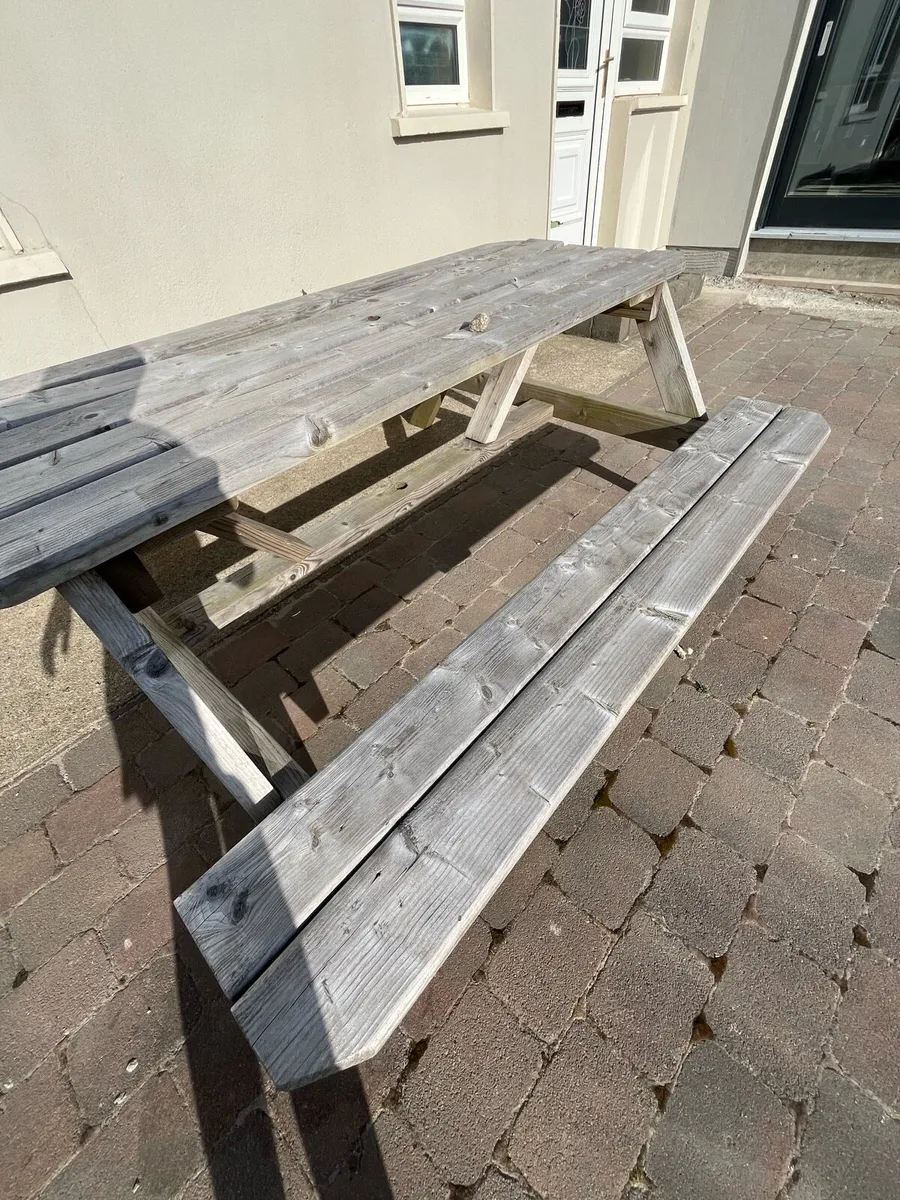 3 wooden tables - Image 4