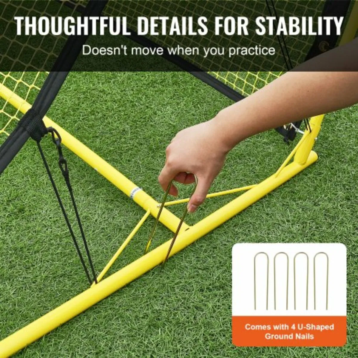 Soccer Trainer, 2-IN-1 Portable Soccer Rebounder N - Image 4
