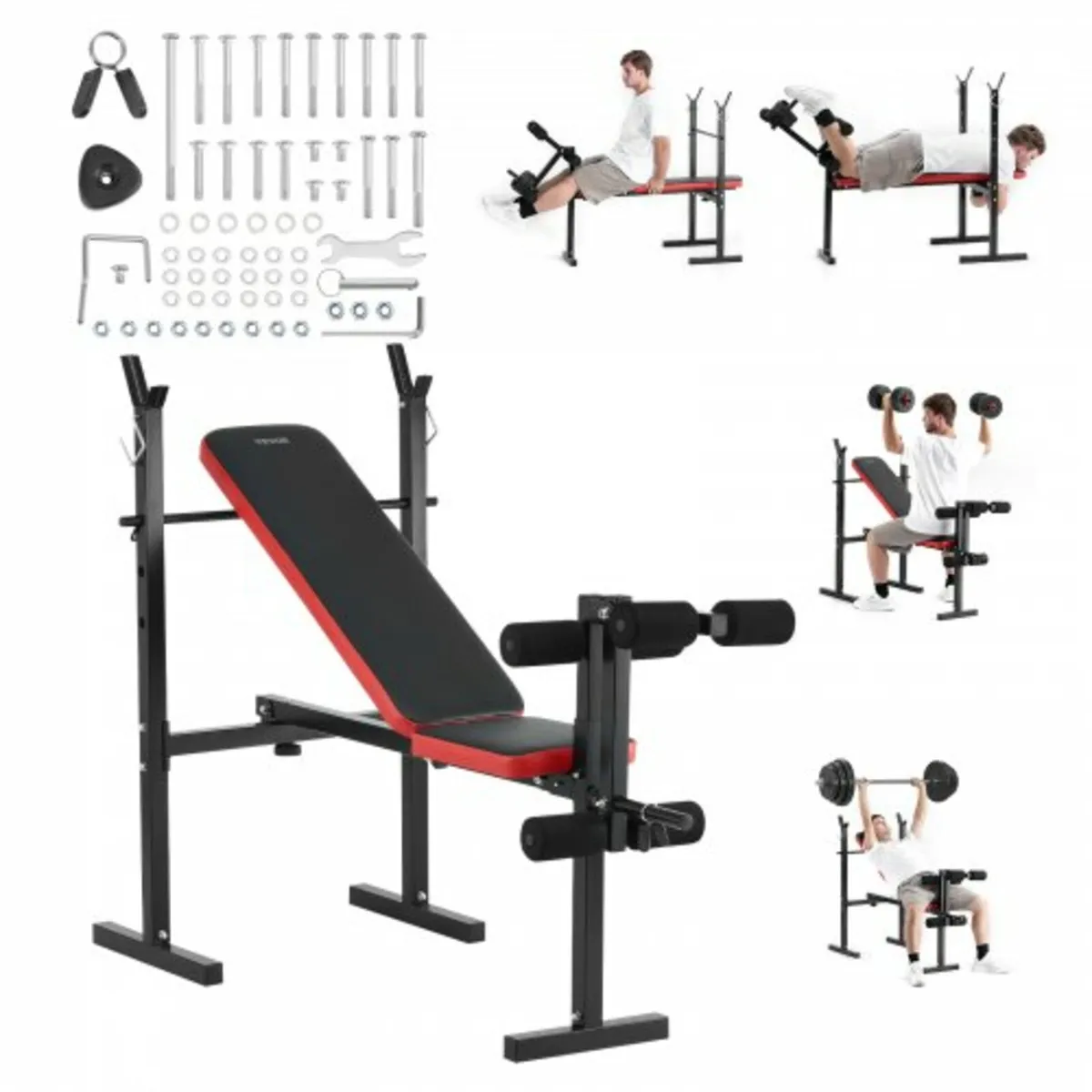 Weight Bench Sit up Bench Home Gym Strength Traini - Image 1