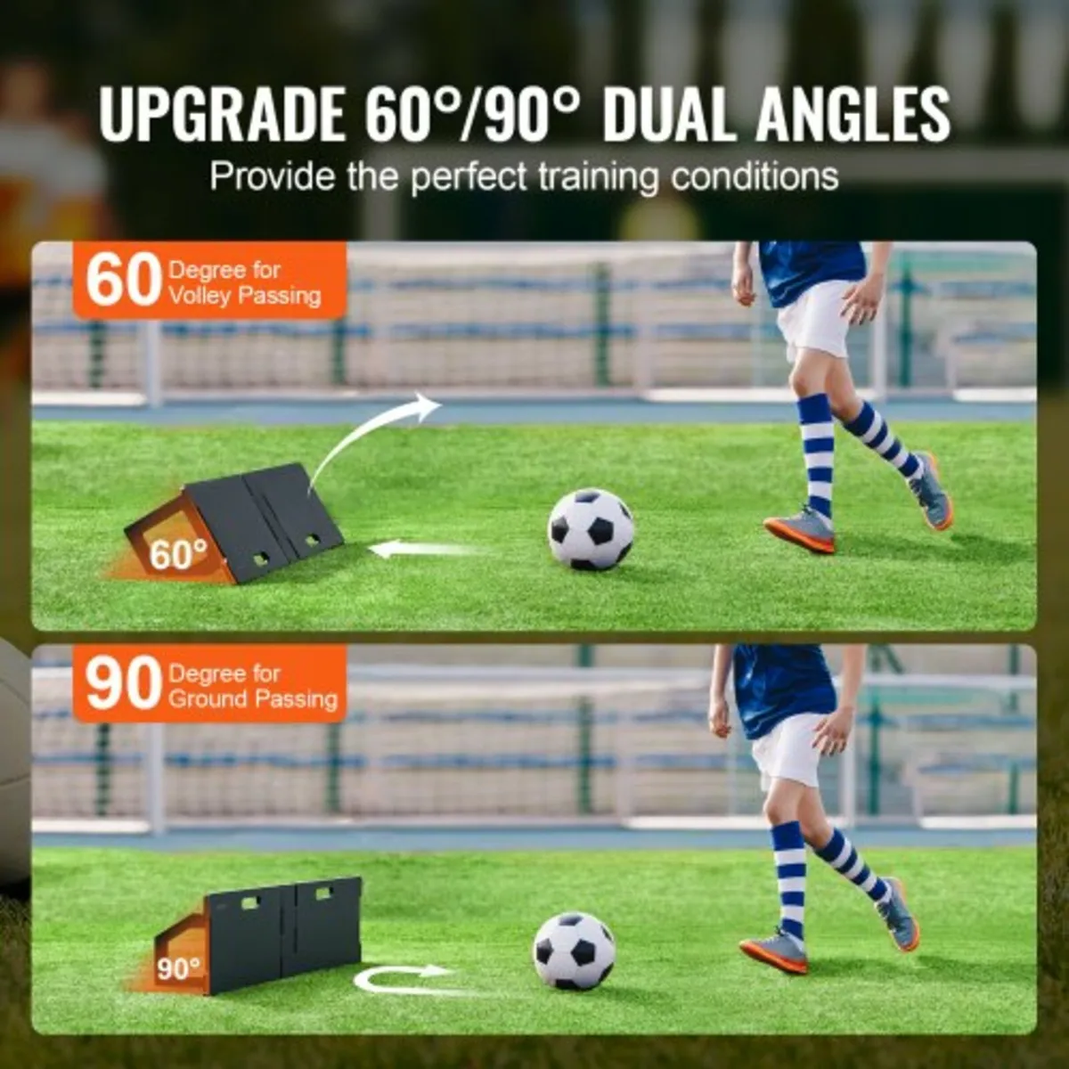 45"X13" Soccer Rebounder Board Portable Soccer Wal - Image 3