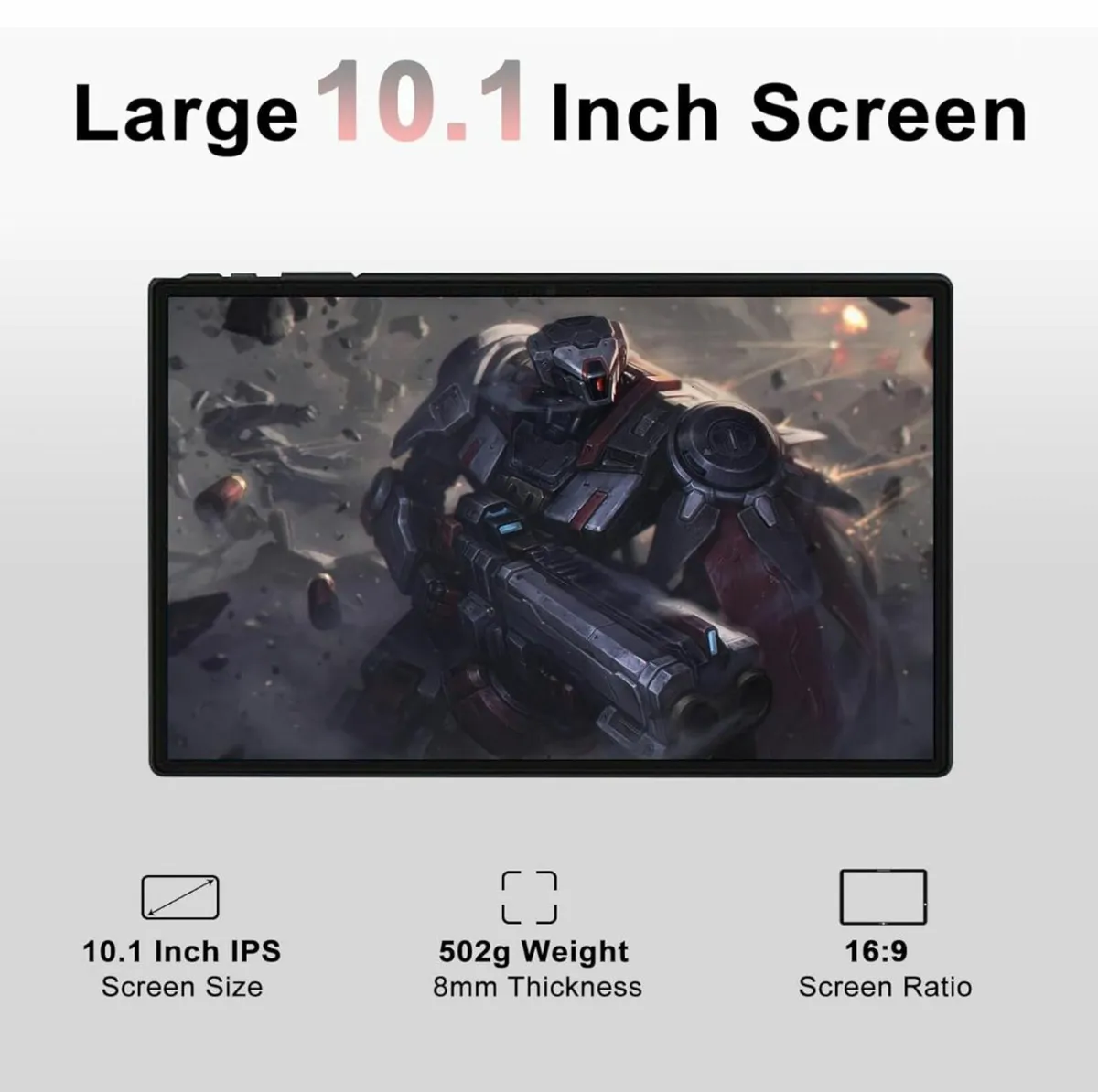 Powerful, Compact 11' HD Android Tablet, Case, KB - Image 4