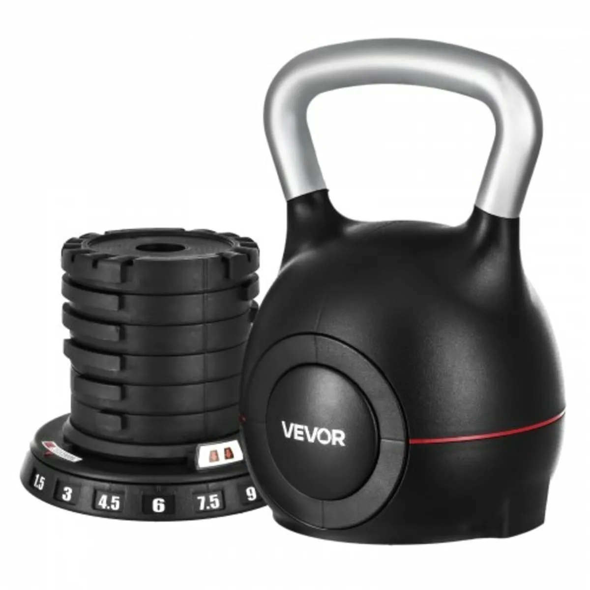 Adjustable Kettlebell with 7 Weight Levels 1.5/3/4 - Image 1