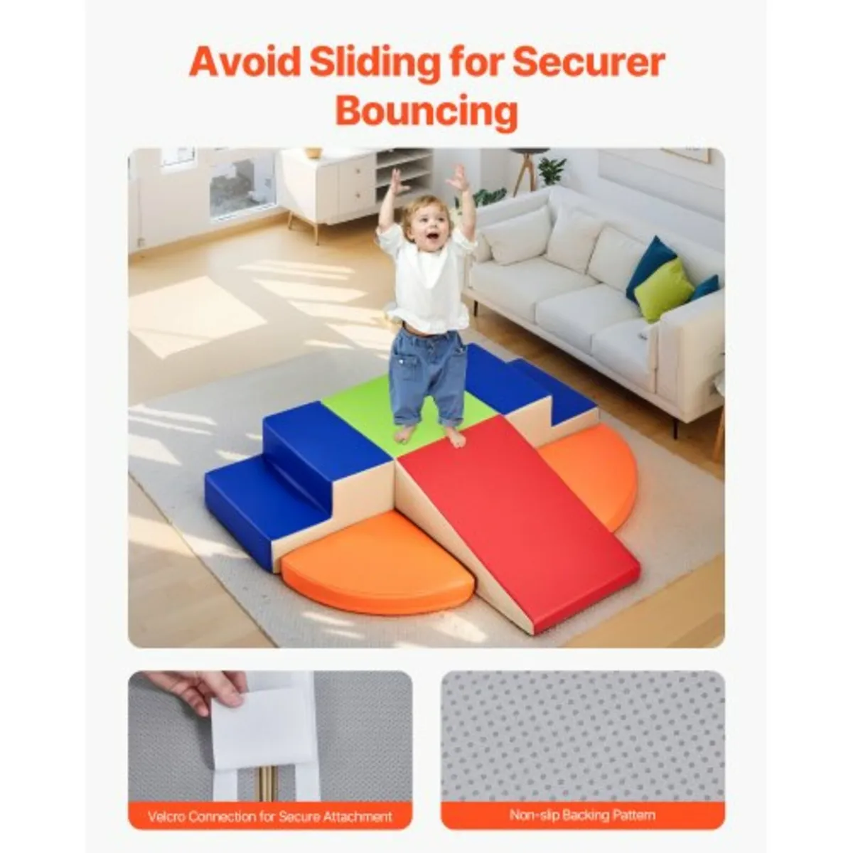 Climbing Toys 6 Piece Foam Climbing Blocks for Tod - Image 2