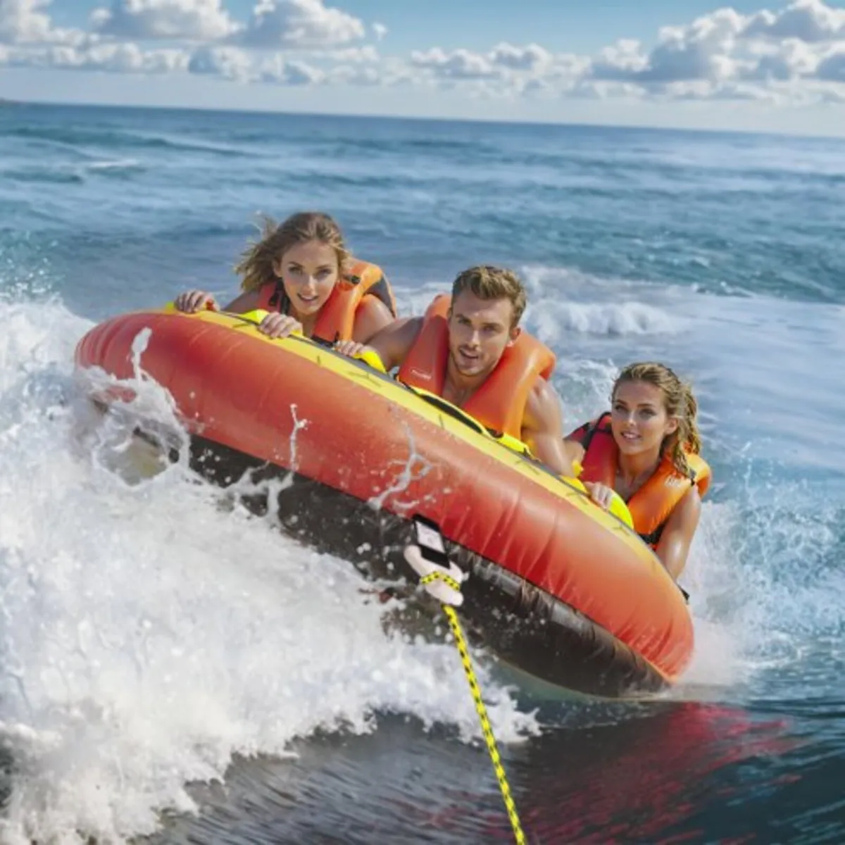 Towable Tube for Boating, 1-3 Riders Inflatable Bo - Image 4