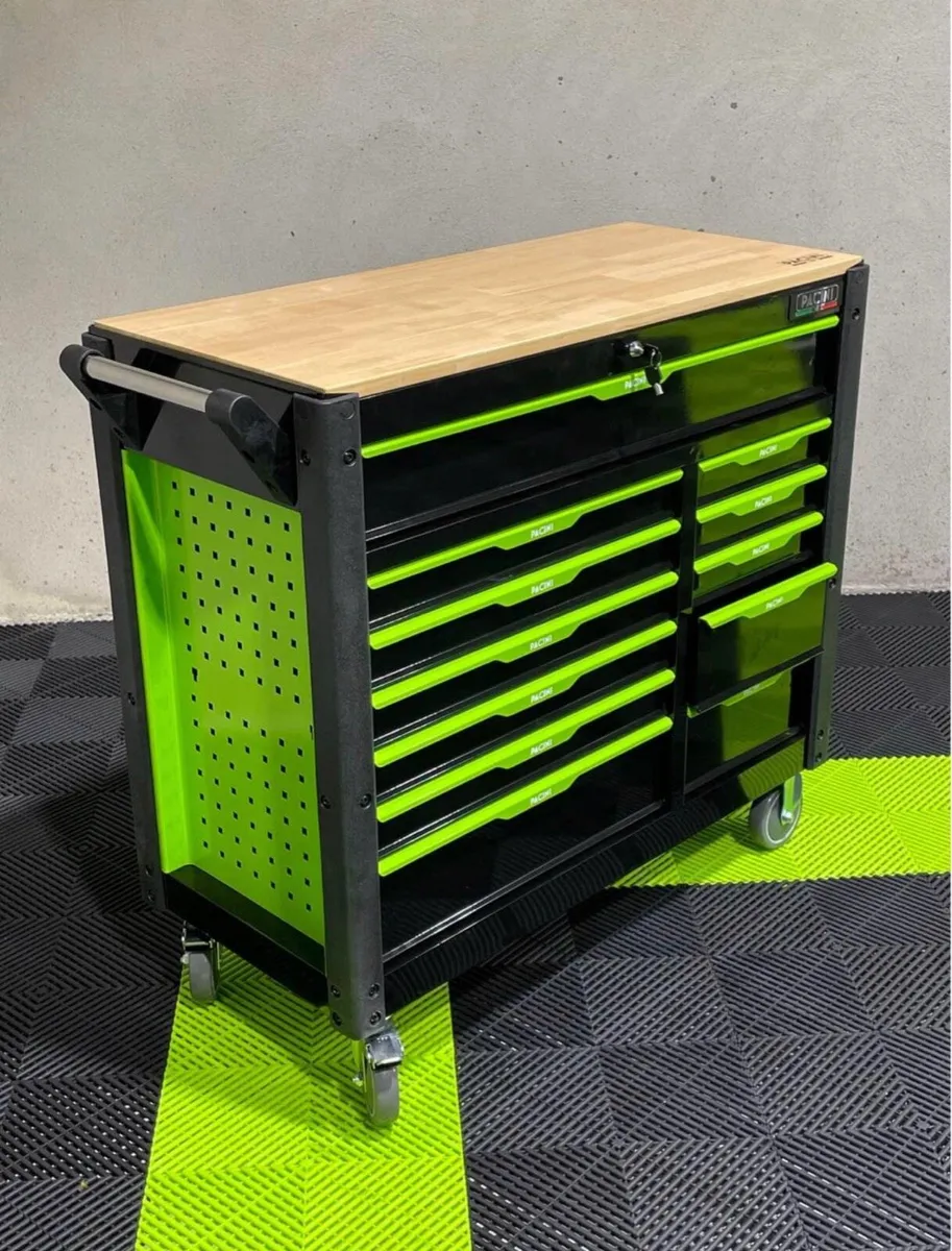PACINI 12 DRAWER TOOL BOX COMPLETE WITH TOOLS - Image 1