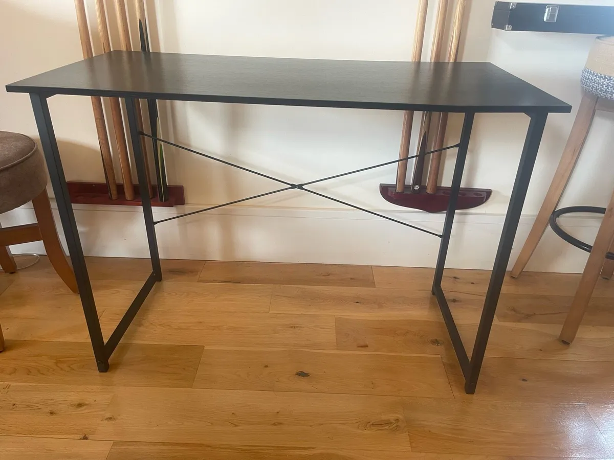 Lovely Black Modern Office Or Study Desk - Table - Image 1
