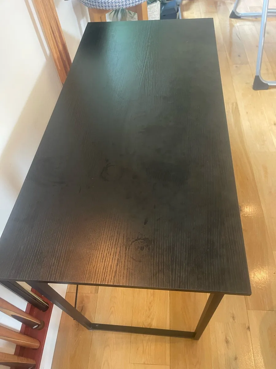 Lovely Black Modern Office Or Study Desk - Table - Image 2