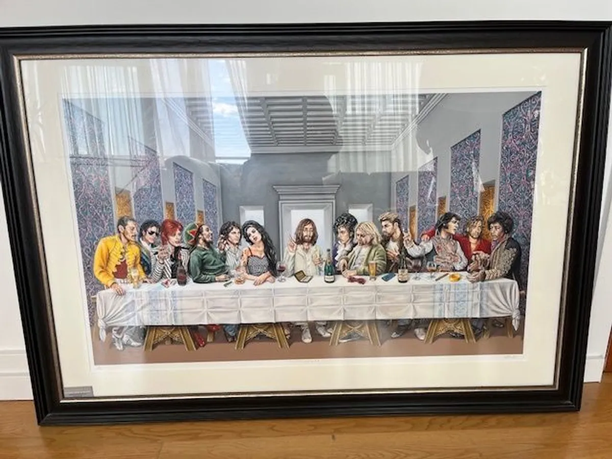 Limited edition framed print of musicians - Image 3