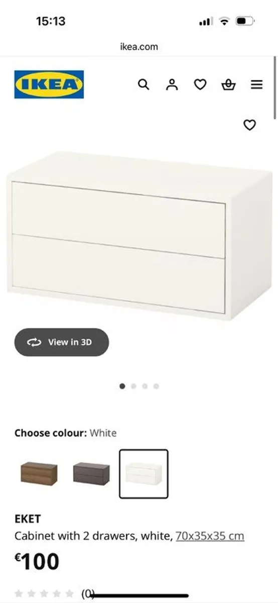 ikea white drawers - Image 1