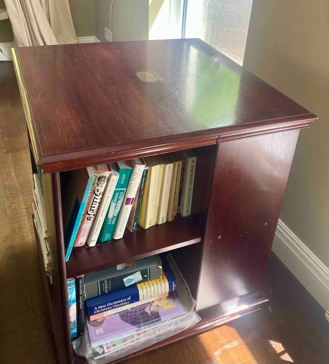 Four-sided mahogony bookcase - Image 3