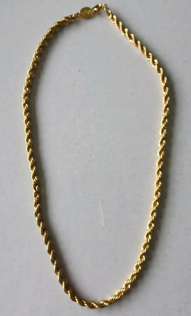 Vintage 'Napier' Rope Chain Necklace - Image 1