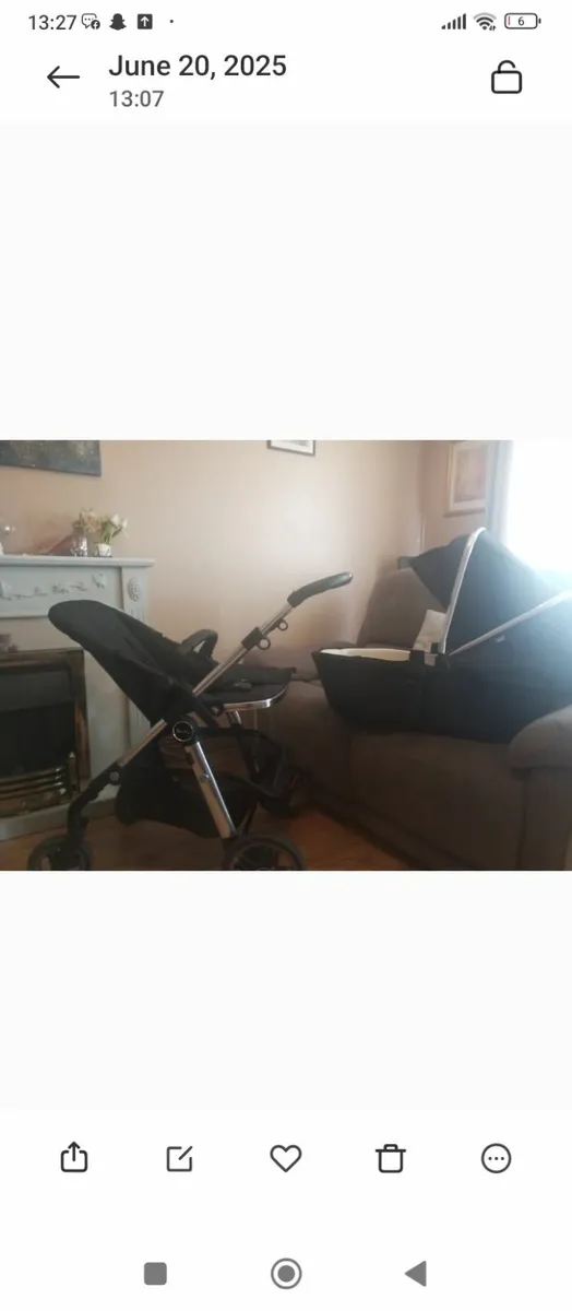 Silvercross pioneer Buggy, bassinet - Image 1