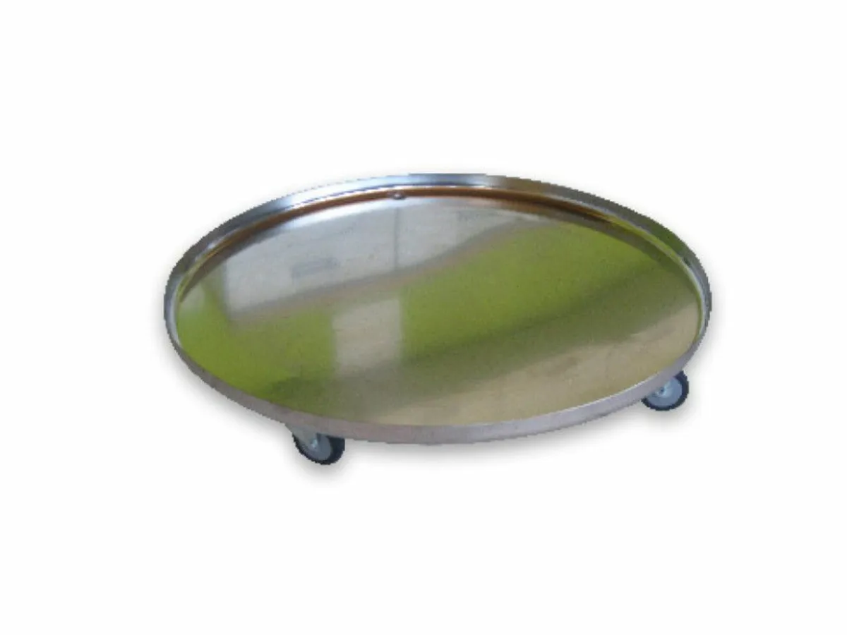 Stainless Steel Circular tray on castors