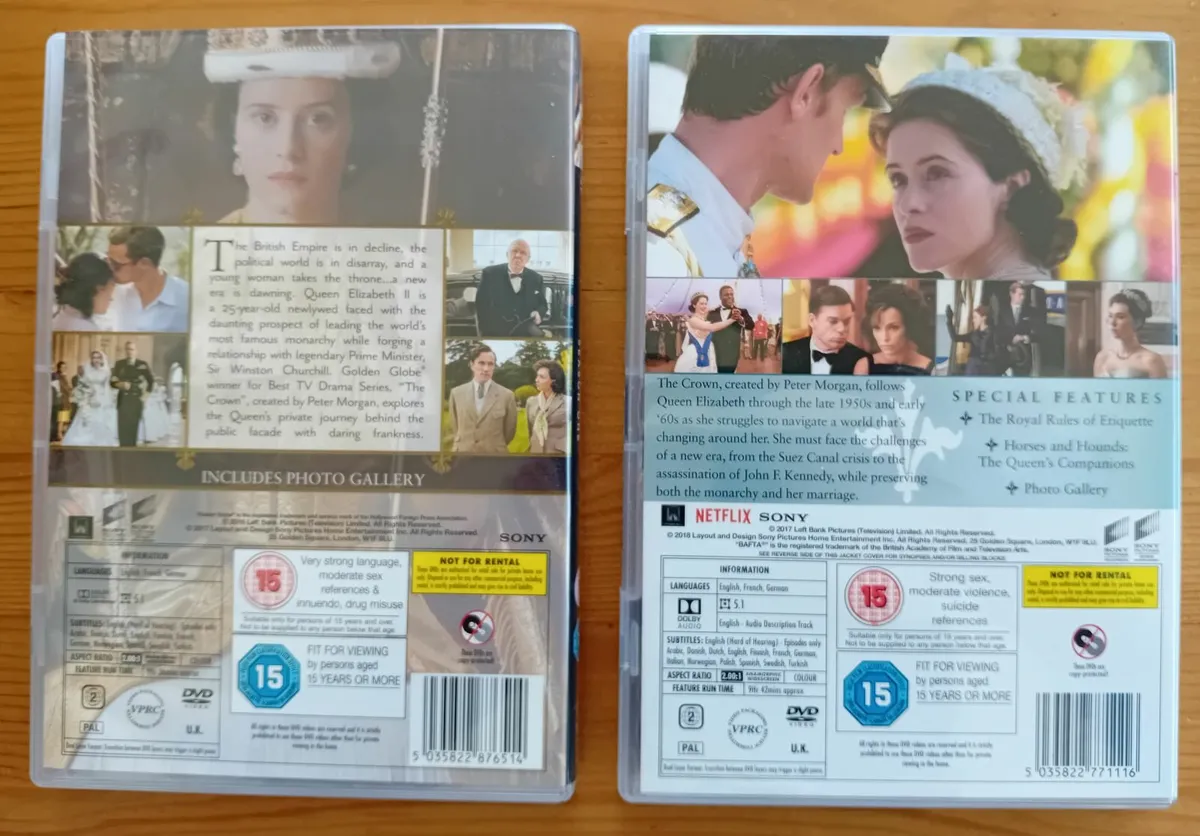 DVD Box The Crown seasons 1 and 2 NEW - Image 3