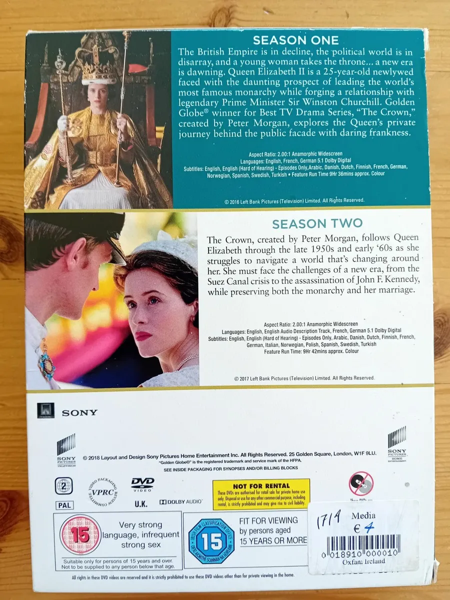 DVD Box The Crown seasons 1 and 2 NEW - Image 4