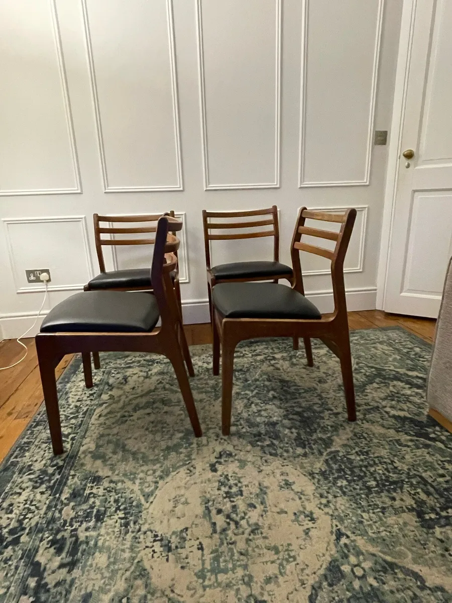 Mid century dining chairs - Image 1