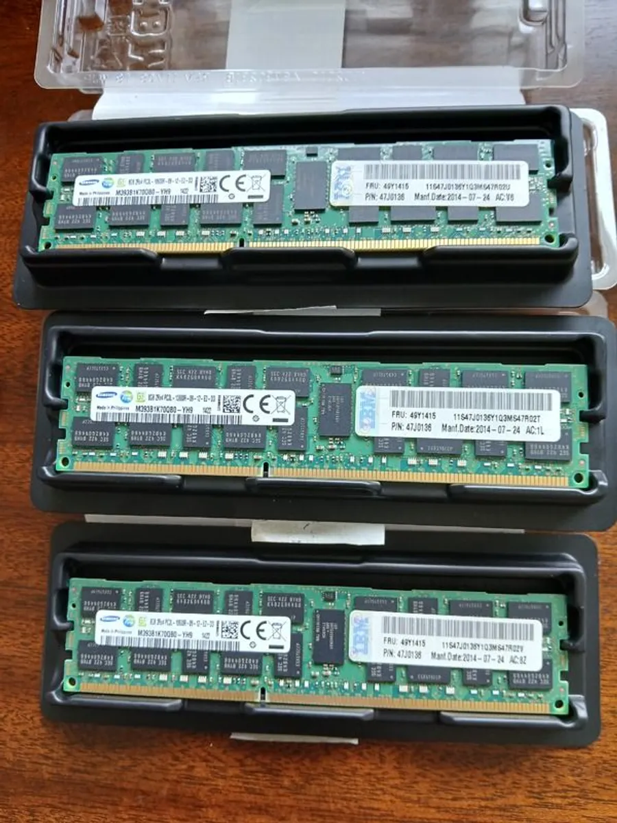 Swap! 8gb Ram 3pcs X Pc3l 10600r Samsung/ibm And 8gb 2 Pcs X Pc3 14900r ( Samsung And Sk Hynix) - Image 1