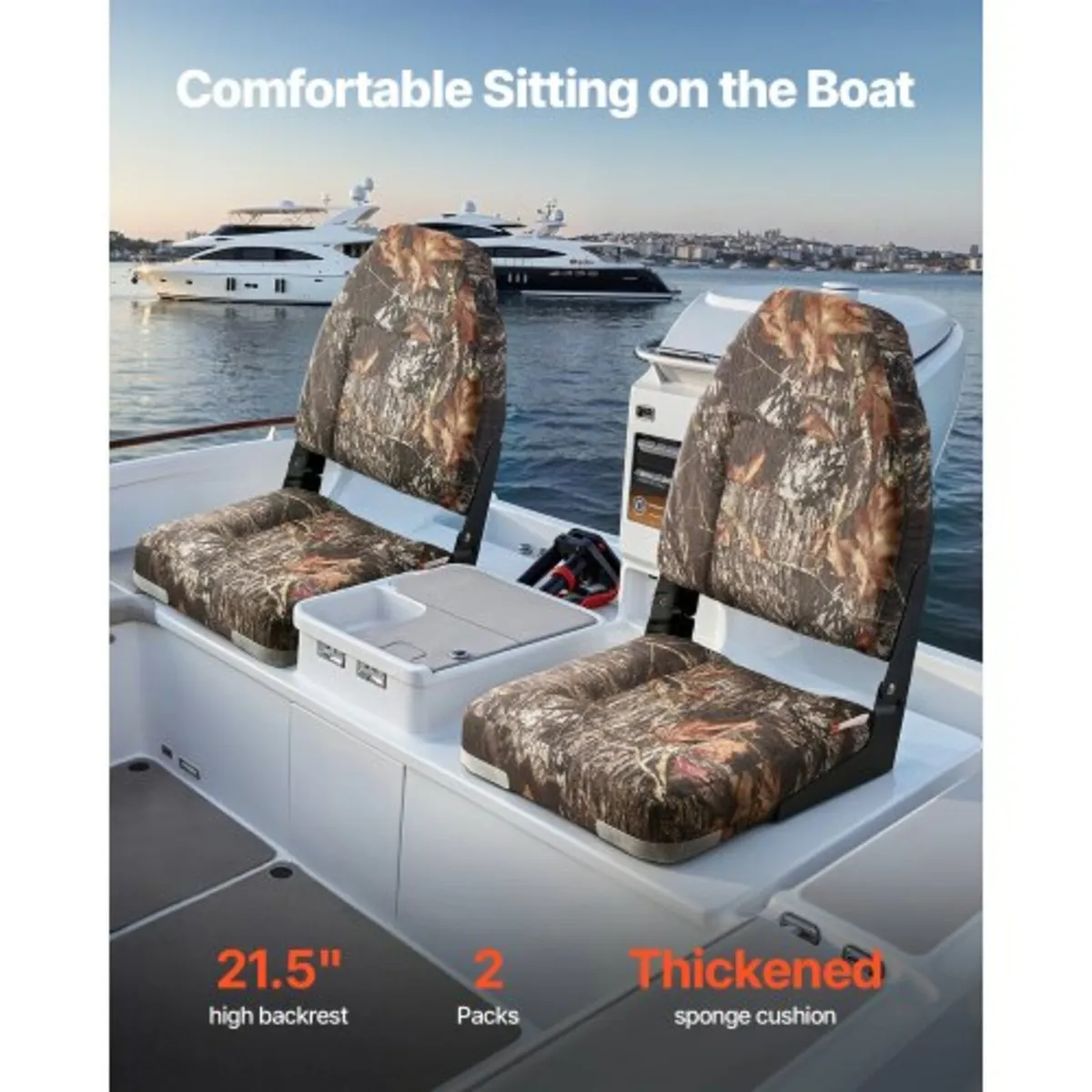 Boat Seat High Backrest Folding Boat Seat Sponge C - Image 4