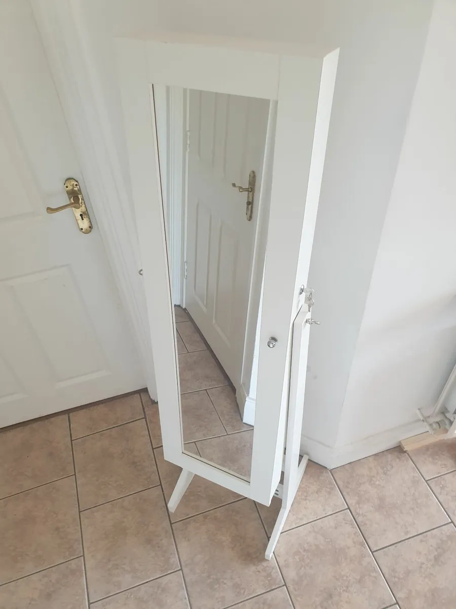 Tall Mirror with Jewellery Storage - To Collect - Image 2
