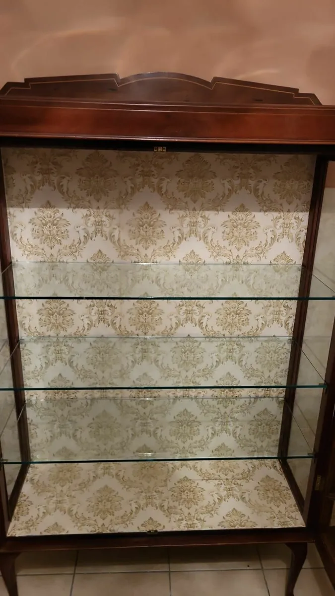 Early 1900s mahogany display cabinet - Image 3
