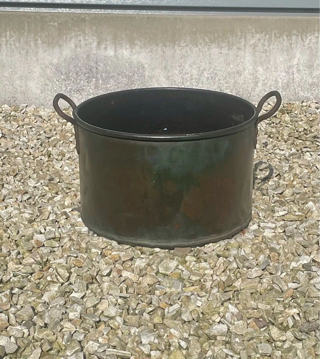 Antique Copper Pot or Planter - Image 1