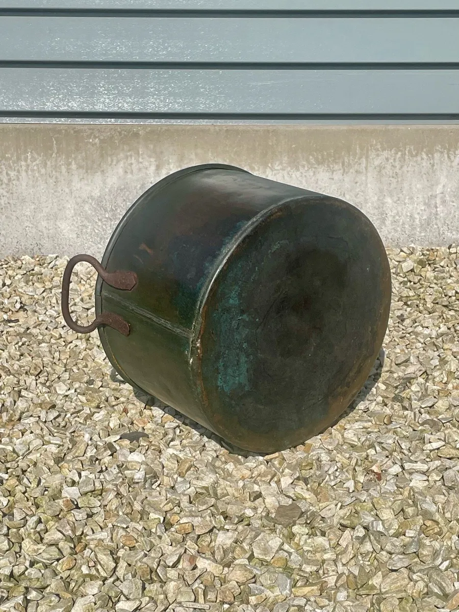 Antique Copper Pot or Planter - Image 3