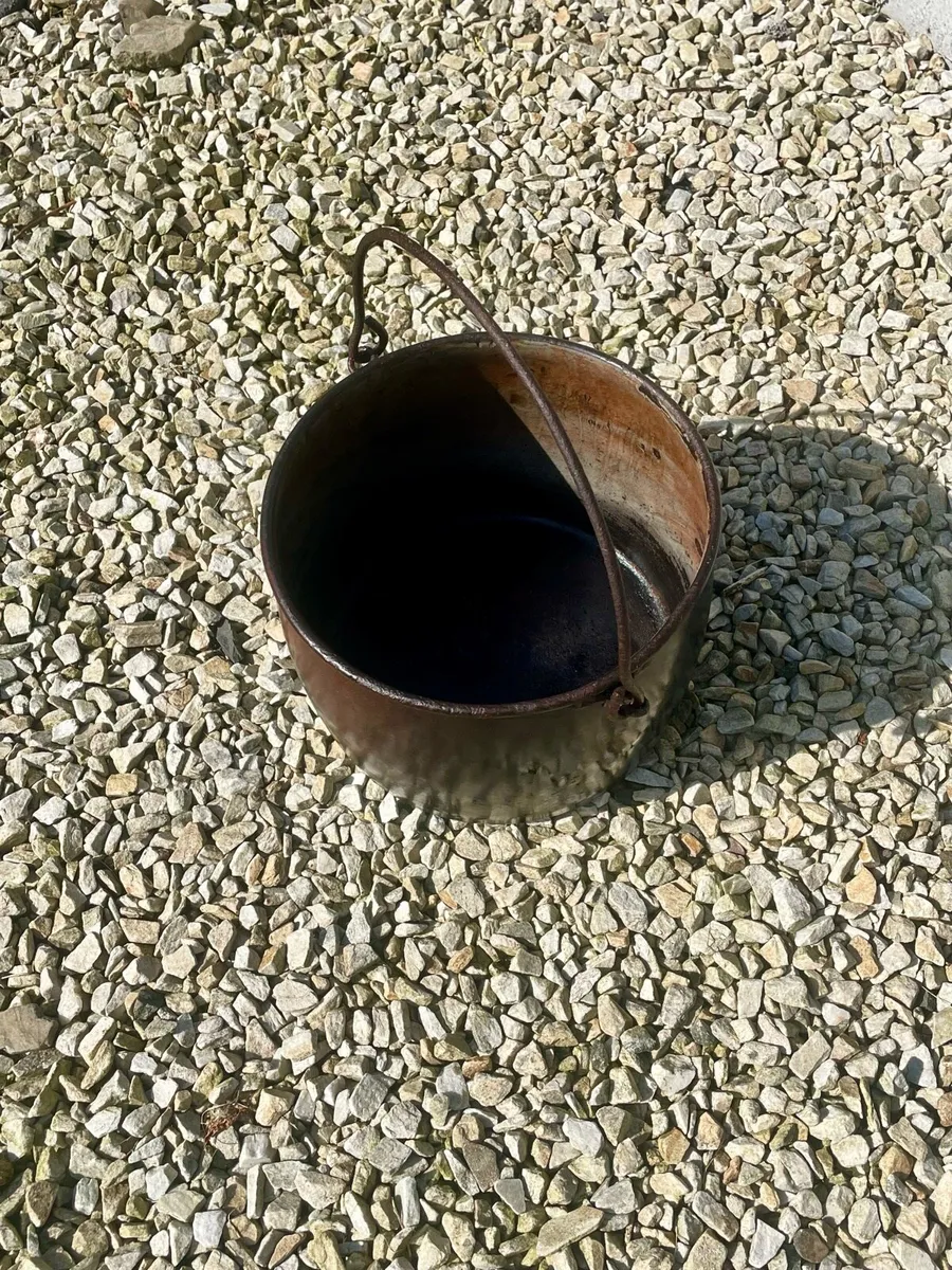 Vintage Cast Iron Pot or Planter - Image 4