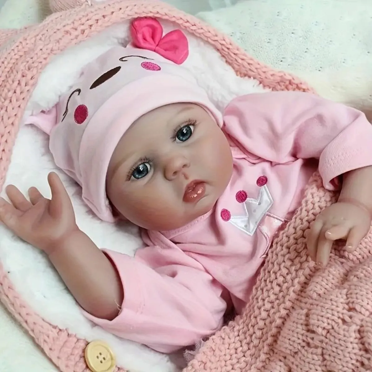 20" Reborn Doll Realistic Baby Doll with Soft Clot - Image 2