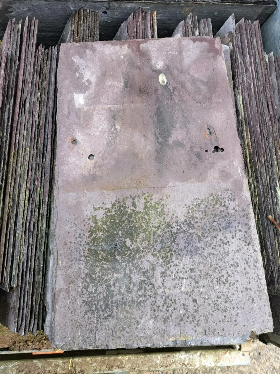 200 qty 20x12 Reclaimed Bangor Blue Slates - Image 3