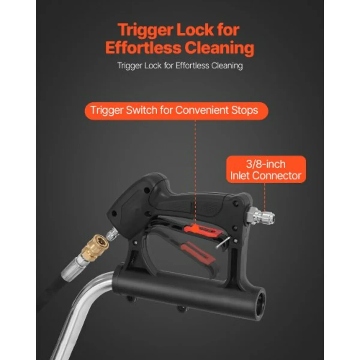 24" Pressure Washer Surface Cleaner 4 Wheels Dual - Image 2