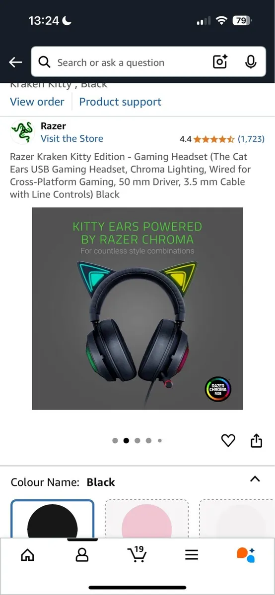 Razor Kraken kitty edition headset for gaming - Image 2