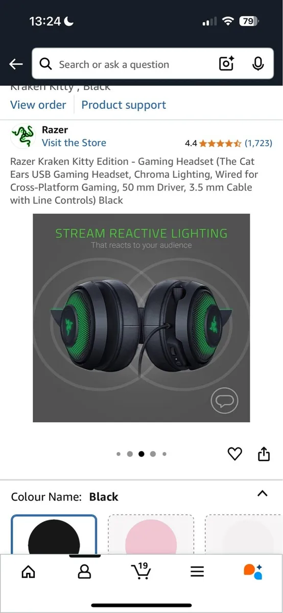Razor Kraken kitty edition headset for gaming - Image 3