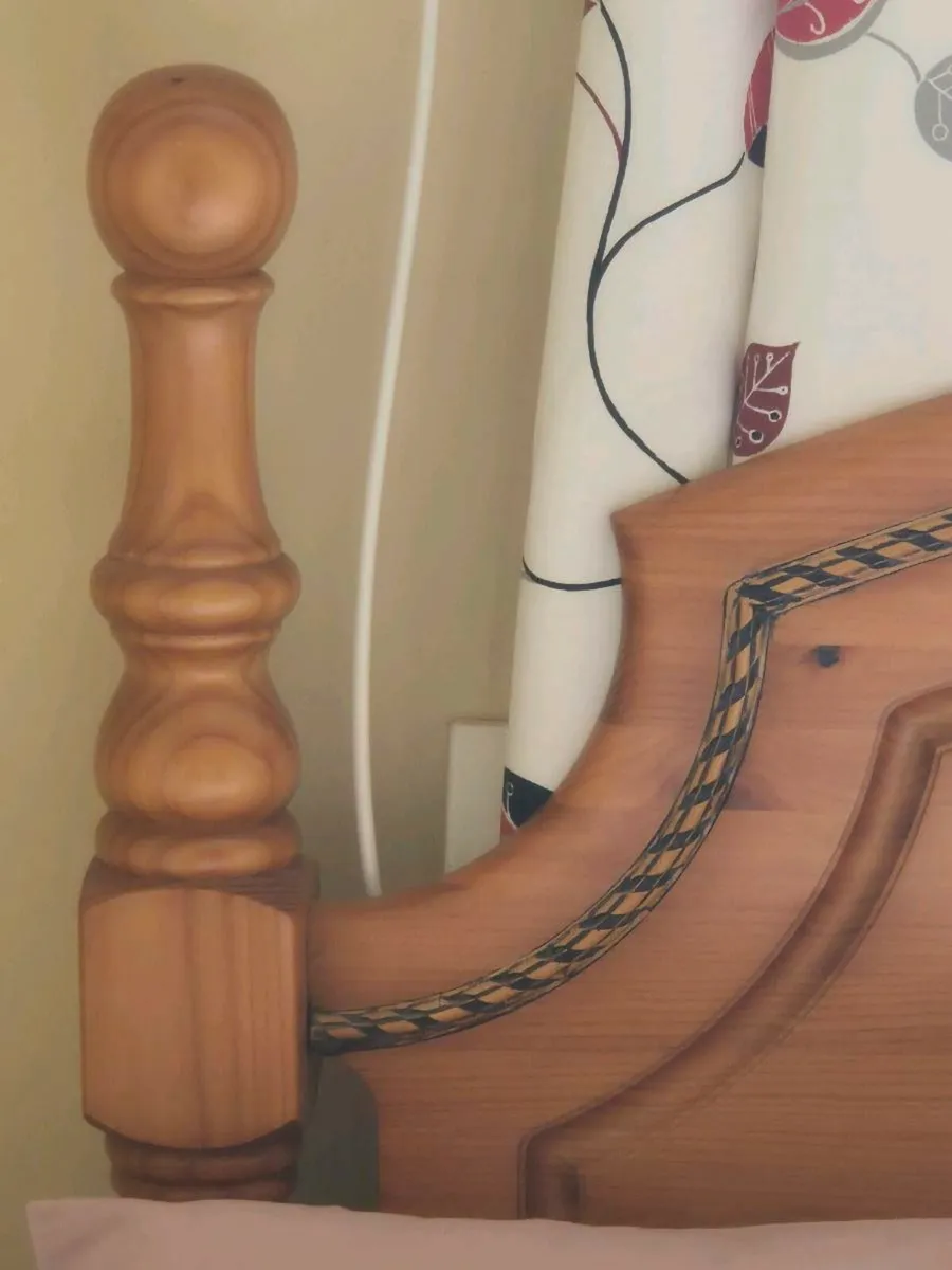 Solid Wood Double Bed Frame - Image 3