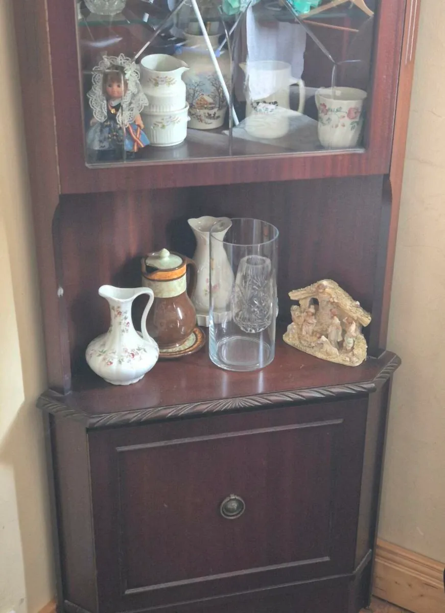 Wooden Corner Display Cabinet - Image 2