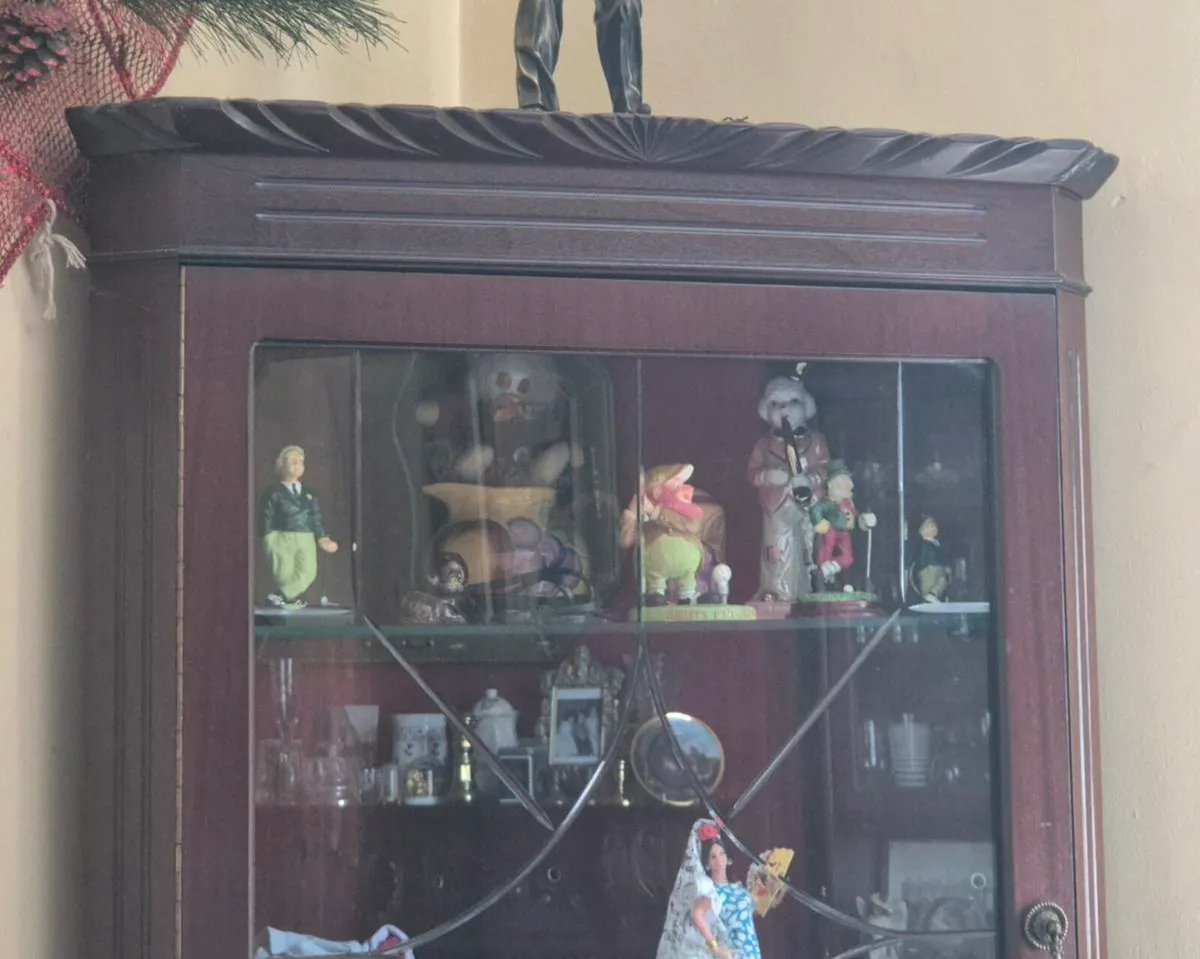Wooden Corner Display Cabinet - Image 3