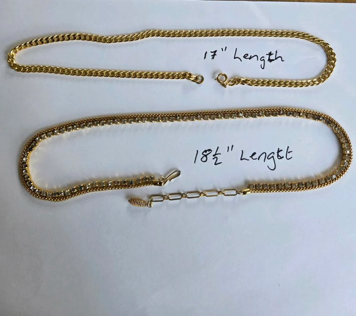 2 rolled gold  chains   ✨️ - Image 1