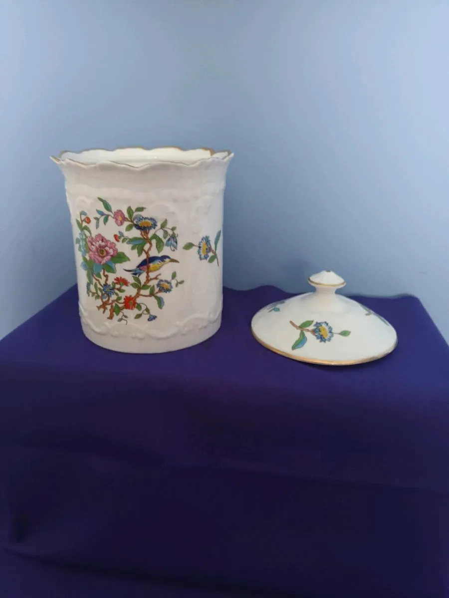 AYNSLEY  PEMBROKE  CHINA  LIDED STORAGE JAR - Image 2