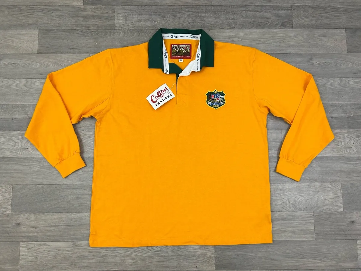 NEW Retro Cotton Traders Australia Rugby Jersey XL - Image 1