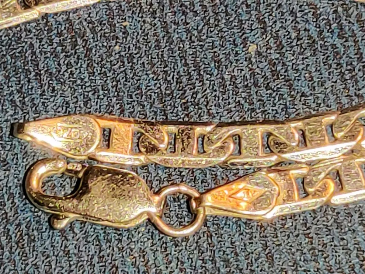 GREEK LINK, 9CT White Gold 12 Gram 18 " - Image 3
