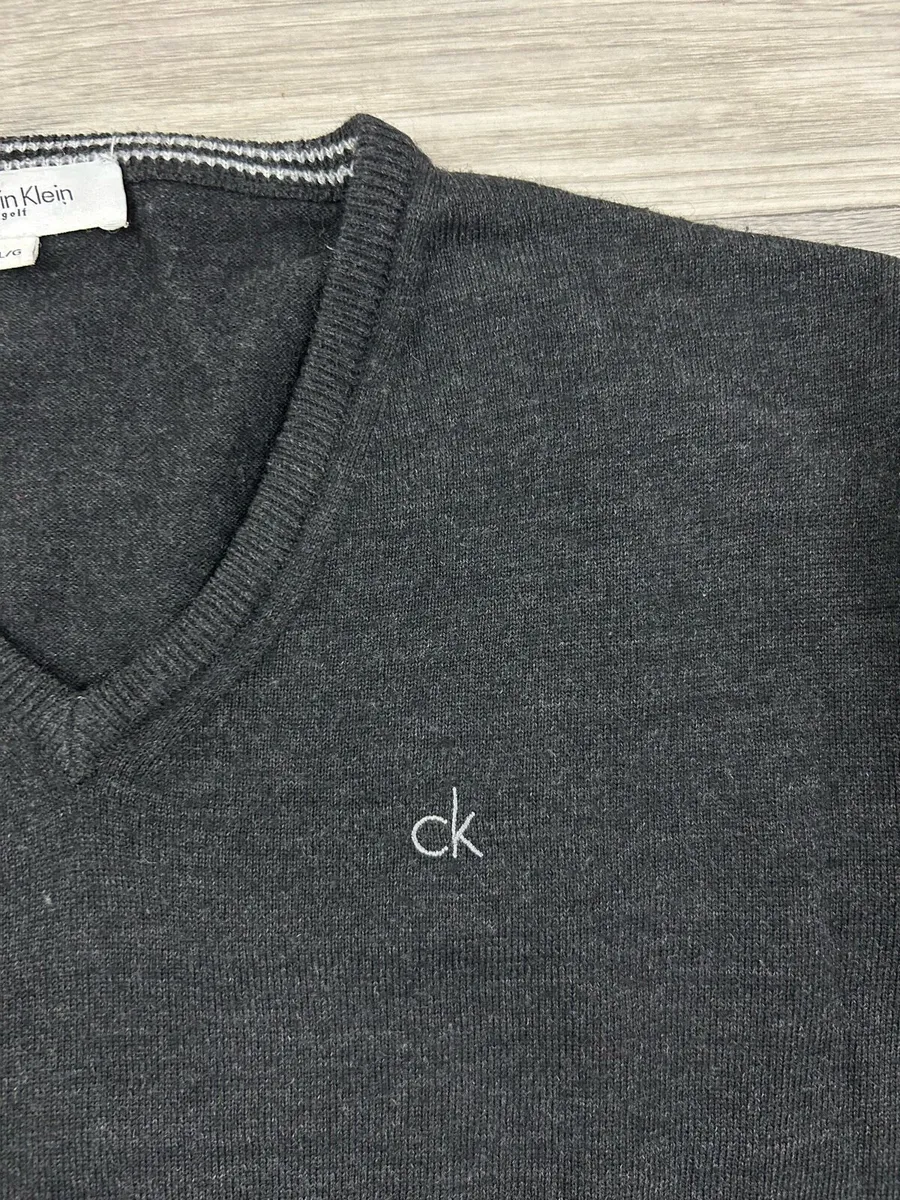 CK Calvin Klein Golf Merino Wool Jumper Mens Large - Image 3