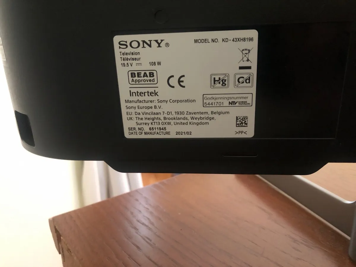 43 in Sony Television - Image 3