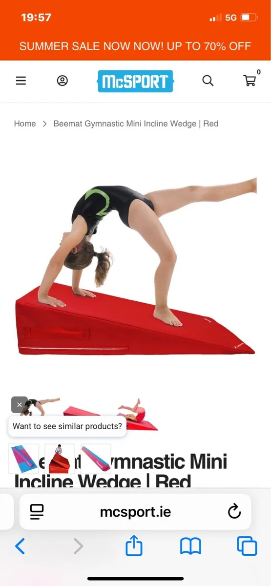 Gymnastics wedge - Image 1