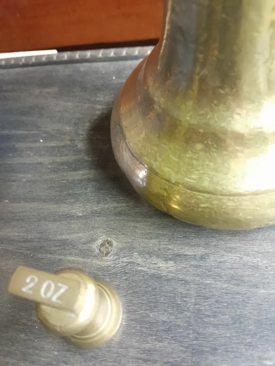 Three solid brass weights - Image 2