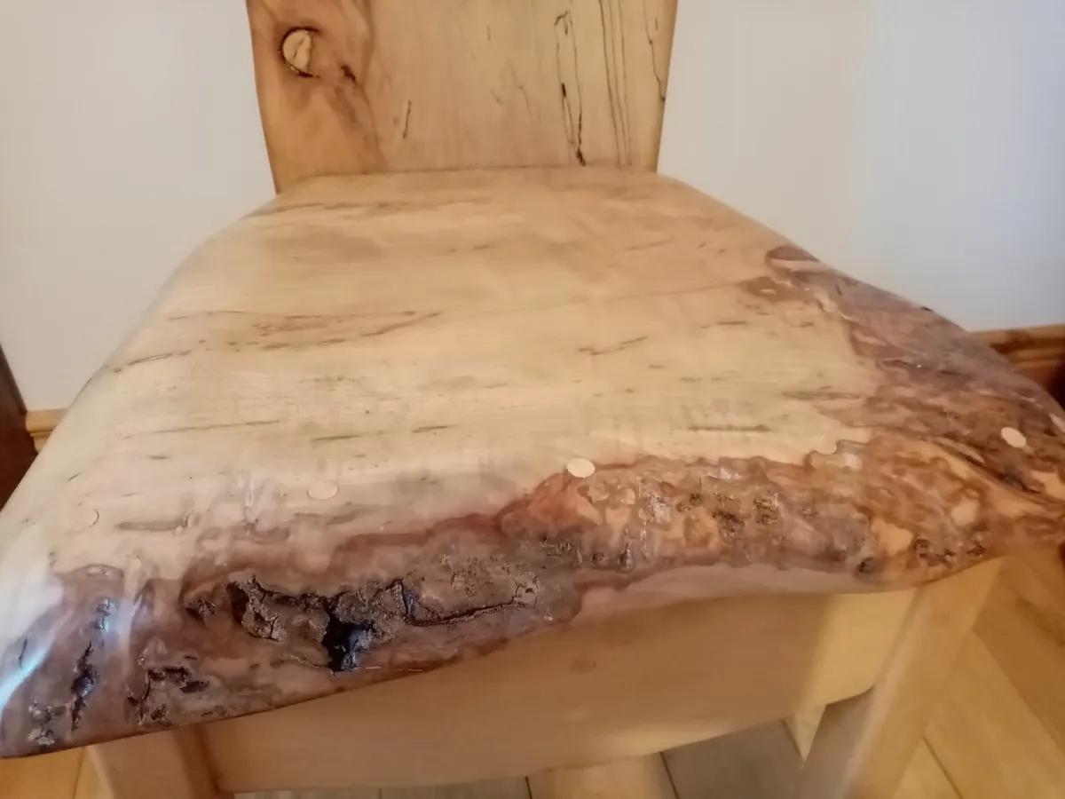 Handcrafted Oak Chair - Image 4