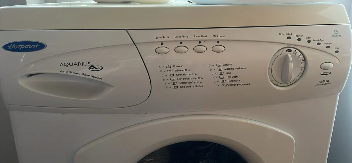 Hot point washing machine 6KG - Image 2