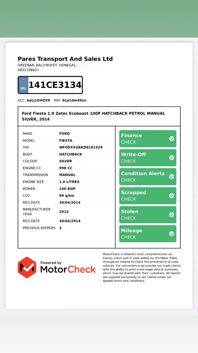 2014 Ford Fiesta 1.0 Low Miles - Image 2