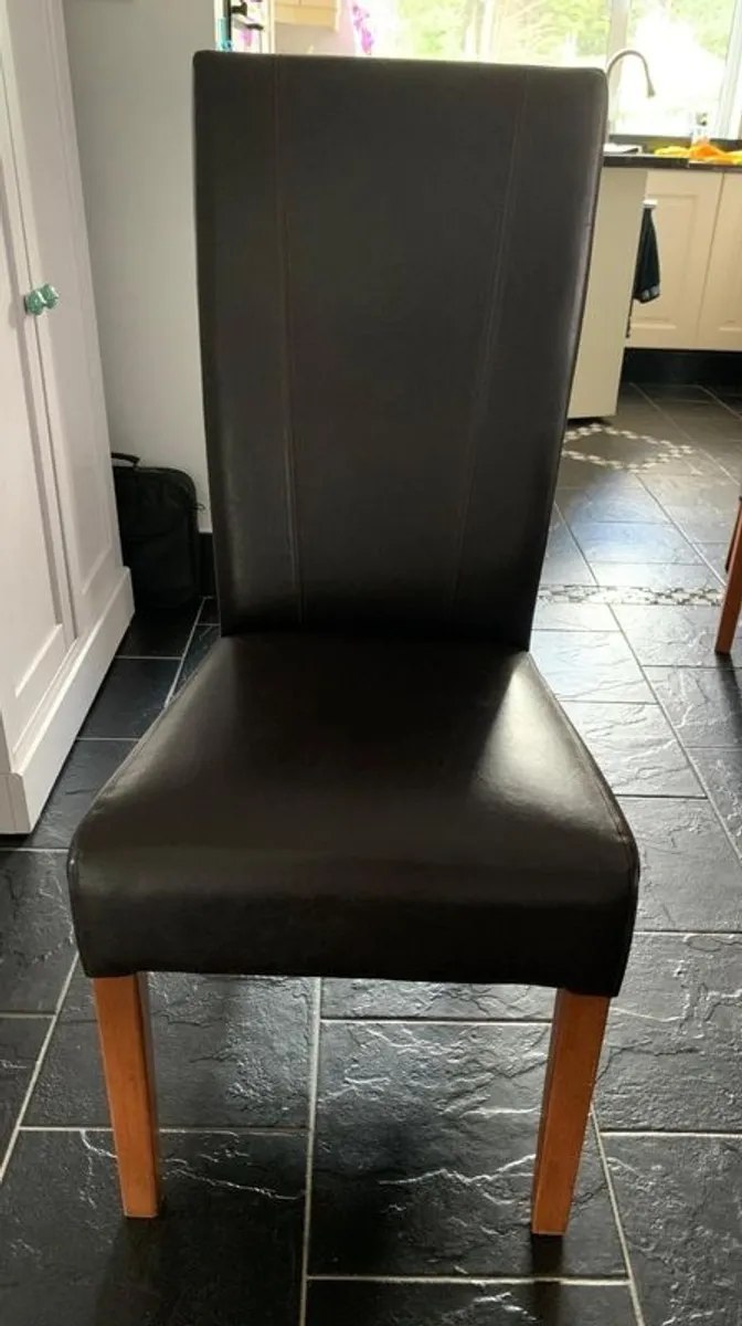 Leather Dining chairs - Image 1